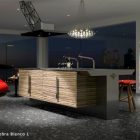 Bar Island Modern Attractive Bar Island In The Modern Room With Stylish INO Leone Collection And Bright Bubble Lamps Near It Kitchens Fresh Kitchen Design In New Elegant Modern Concepts