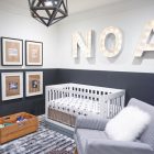 Baby Boy Painted Masculine Baby Boy Nursery Idea Painted In White And Grey Maximized With White Crib And Checkers Rocking Chair Kids Room Lavish White Crib Designed In Contemporary Style For Main Furniture
