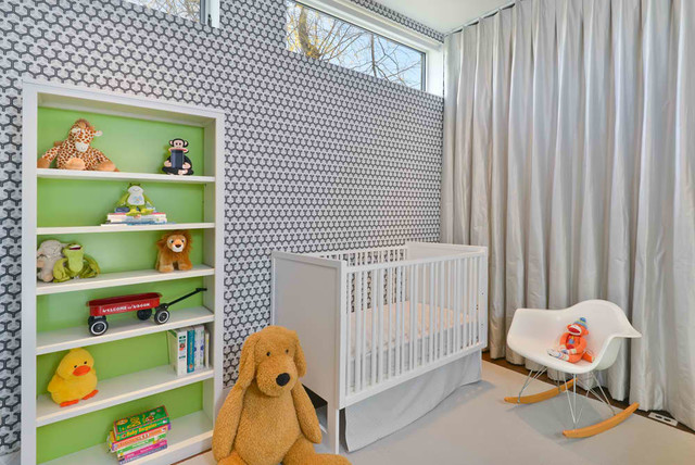 Light Green Side Refreshing Light Green Painted Back Side Of Open Storage Placed To Complete White Crib Inside Grey Nursery Kids Room Lavish White Crib Designed In Contemporary Style For Main Furniture
