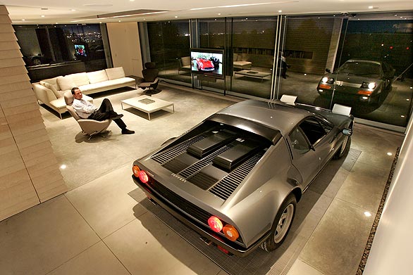 Car In Ferrari Amazing Car In Home Black Ferrari Used Minimalist Open Living And Garage Design With Modern Decoration Ideas Dream Homes Fascinating Home With Modern Garage Plans For Urban People Living Space