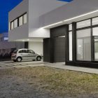 Entrance Design Bell Gorgeous Entrance Design Of Grand Bell Residence With Grey Colored Surface Floor Made From Concrete Blocks Dream Homes Fresh White Home Shades Of Clean And Airy Interior Ideas