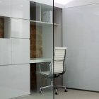 Unique Office By Impressive Unique Office Interior Design By Applying Minimalist Swivel Chair And Working Desk Design By Rottet Studio Office & Workspace A Pair Of Modern Office Interior Design With White Color Themes