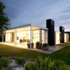 Bright Taumata Seen Super Bright Taumata House Interior Seen By Evening From Neat Tropical Garden With Green Manicured Lawn Dream Homes Natural Minimalist Home In Contemporary And Beautiful Decorations