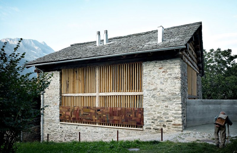 Barn In Building Traditional Barn In Soglio Home Building Involving Two Floor Home Design Concept With Stone Cladding On Wall Decoration An Old Barn Turned Into Eclectic Contemporary House With Stone Walls And Wood Shutters